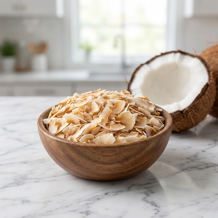 Organic Coconut Chips (Toasted) - 25 lb Carton